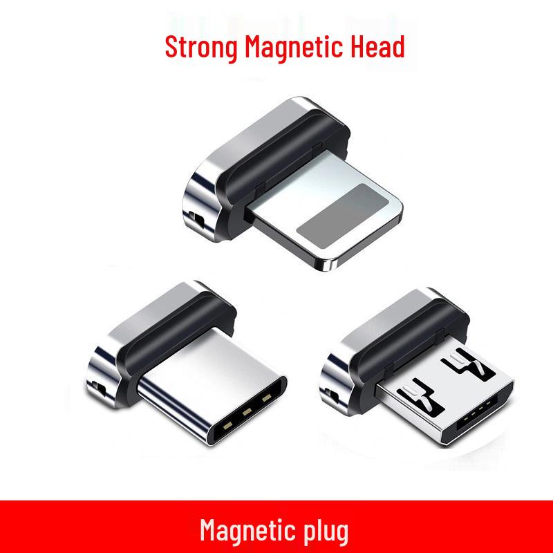 

Магнитный кабель для быстрой зарядки 3-в-1 Cross для устройств Android, Apple, Huawei и Type-C Android magnetic head