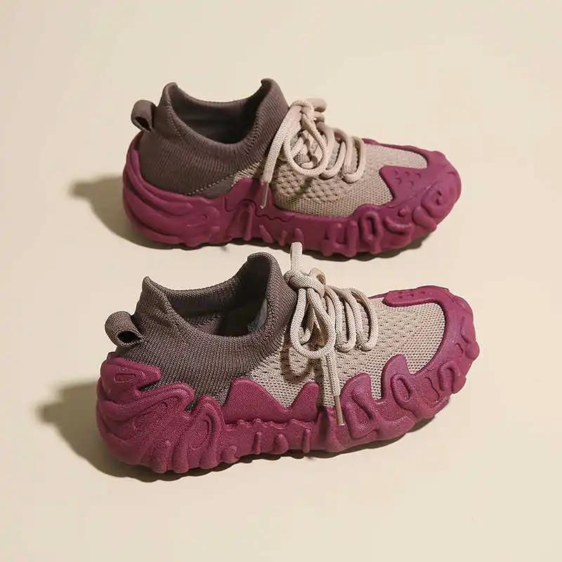 Fashion Playform Round Toe Shoes Women Luxury Sneakers Casual Unusual Sneakers Blue Tennis Woman Sport Functional Hit Small Price