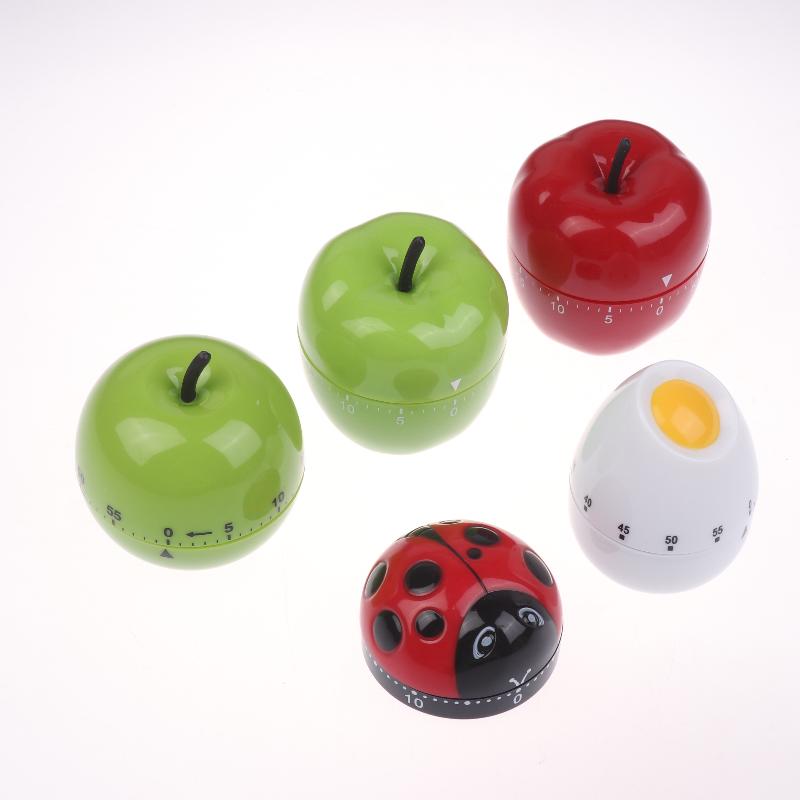 1 Pezzo Plastica Cucina Studio Promemoria Cottura Timer Non Cottura Mela Timer Meccanico Bambini Strumento Gestione Tempo Apprendimento