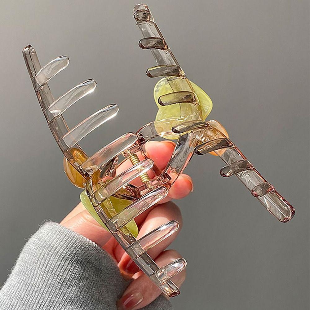 High Elastic Hair Clip Hair Accessories Shark Clip Gentle Love Heart Hairpin  Women