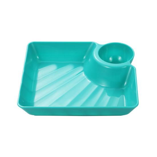 Knödelteller mit Soßenteller-Design, vielseitig, leicht zu reinigen, für Snacks, Desserts, Sushi-Tablett, Küchengeschirr