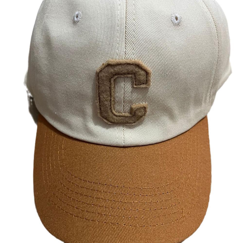 Color Block Hat Letter C Cap Baseball Cap Adjustable Adjustable Baseball Hat For Spring And Autumn Outdoor Activities