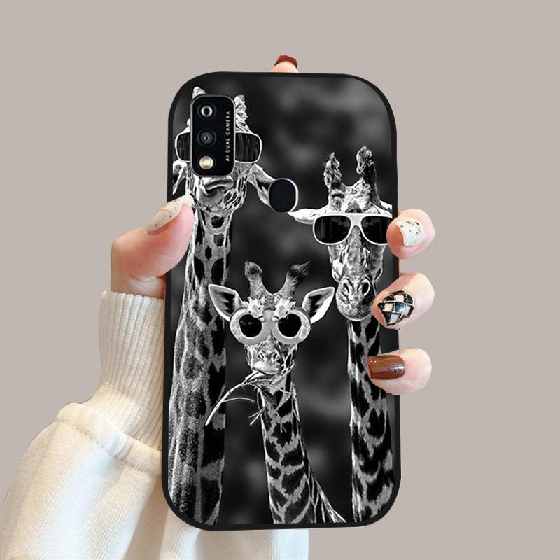 For ZTE Blade A51 Case A52 A53 Color Painted Soft Silicone Phone Cover Cases For ZTE Blade A31 Fashion Protective Fundas Coque