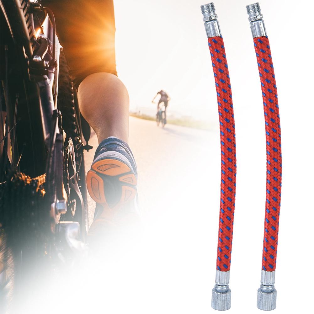 2 Pcs Outdoor   Pumping Cycling Bike Inflatable Pump Extension Tube(copper)