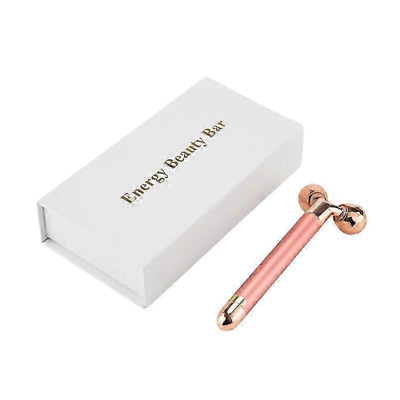ZK-2 In 1 Facial Massager Roller Face Gold Pulse Electric 3D Roller Rose Gold