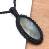 Chrysoprase Gemstone Holloween Gifted Jewelry Macrame Gift For Her Necklace