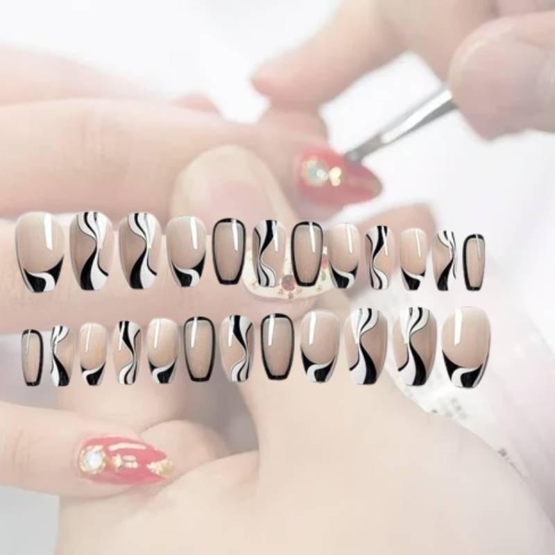 Wear Handmade Nail Fashion Casual Simple Exquisite Classic Nail Style Patch