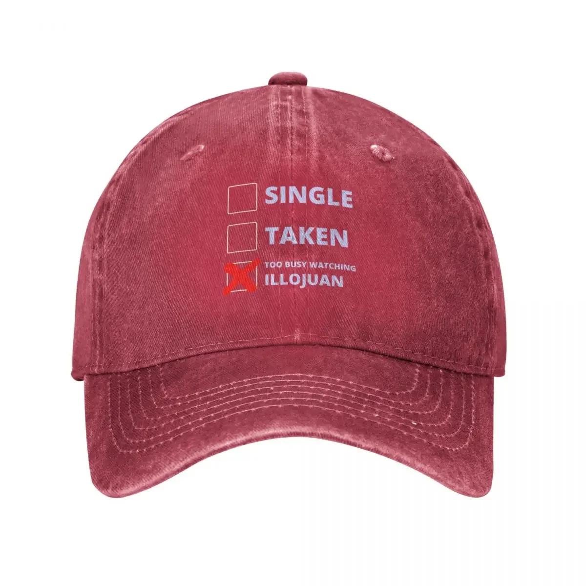 Illojuan Funny Single Taken Baseball Cap Sunhat Luxury Unisex Hat Icon custom Hat Boy Womens