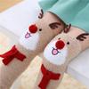 1pair Deer Thickened Floor Socks Thighs Socks Creative Christmas Knee High Socks Stocking Keep Warm And Comfortable Ladies Socks