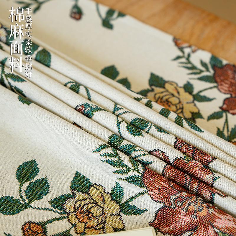 French Embroidered Tablecloth Retro Pastoral Round Table Square Table Rectangular Dining Table Cover Premium Fabric Tablecloth