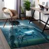 1pc Ronaldo 7 Chair Mat Anime Cartoon Design, Non Slip Carpet for Office Chairs, Suitable for All Seasons