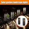 Cross-border Outdoor Solar LED Lawn Lamp with Round Corner Design for Courtyard or Garden.