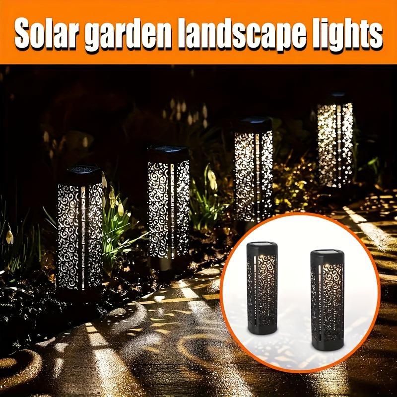 Cross-border Outdoor Solar LED Lawn Lamp with Round Corner Design for Courtyard or Garden.