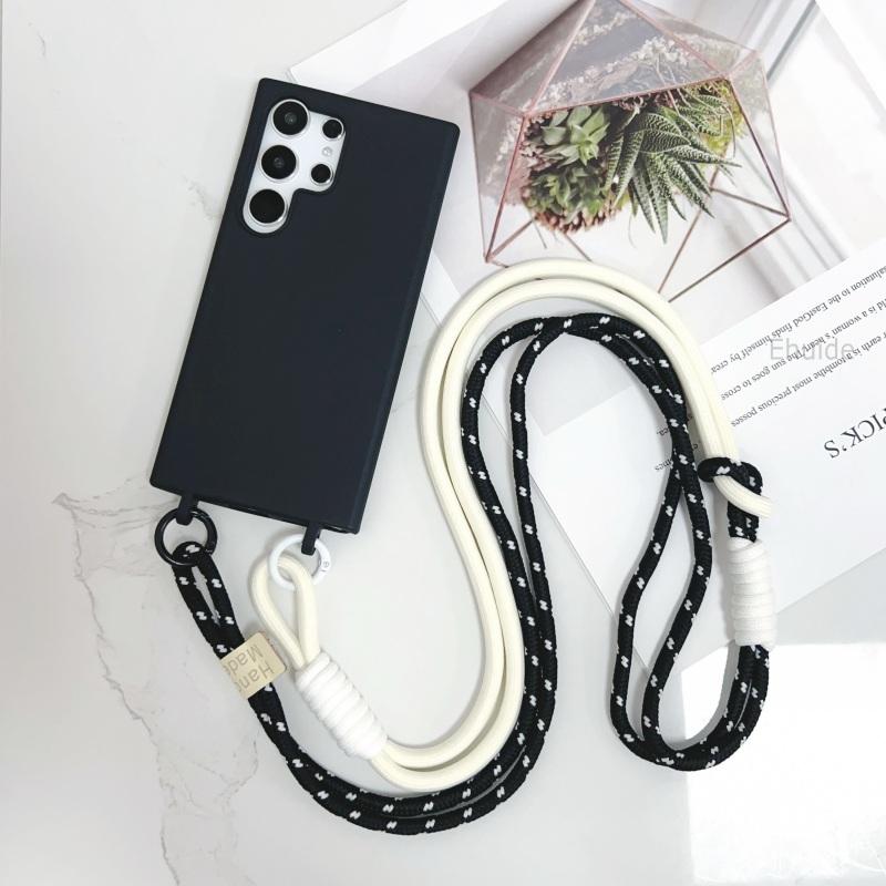 Phone Case Cswo02 Double Hook Lanyard Case For Samsung Galaxy A56 A36 A16 A26 A06 A55 A35 A15 A17 S25 Fe S26 Shockproof Crossbody Strap Soft Cover