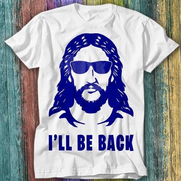 Jesus I'll Be Back Christian Bible T Shirt Top Tee 248