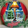 Christmas Retro Tin Sign 80s Movie Poster Metal Wall Decor Round Vintage Home Office Art 8x8 Inch