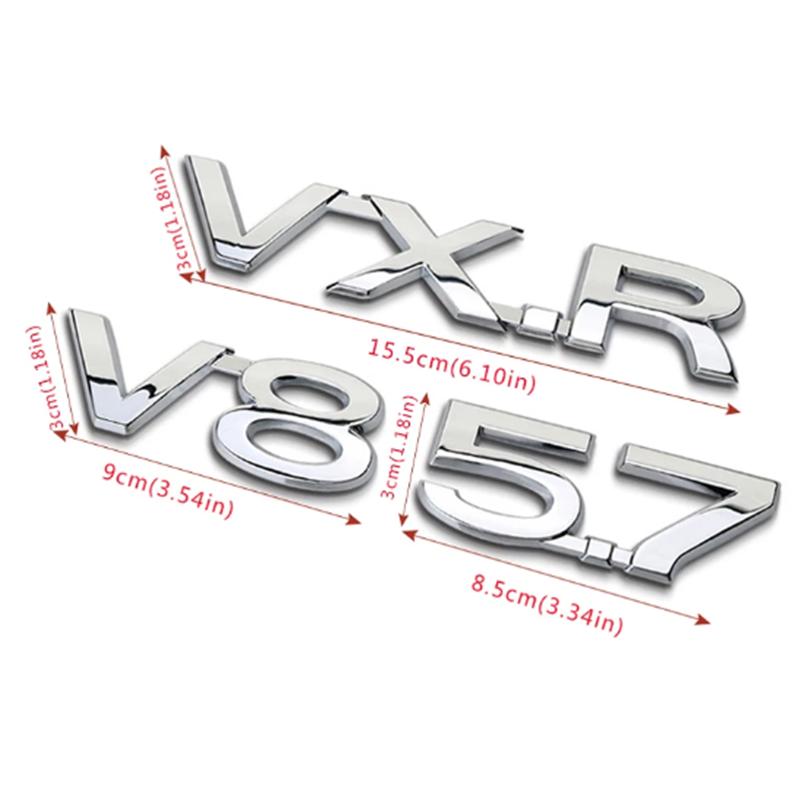 zcawt5 2.5V V6 V8 VX VXR TXL VXL Emblem for Toyota Reiz Land Cruiser Prado Rav4 Tundra Trunk Lid Sticker Displacement Auto Accessories