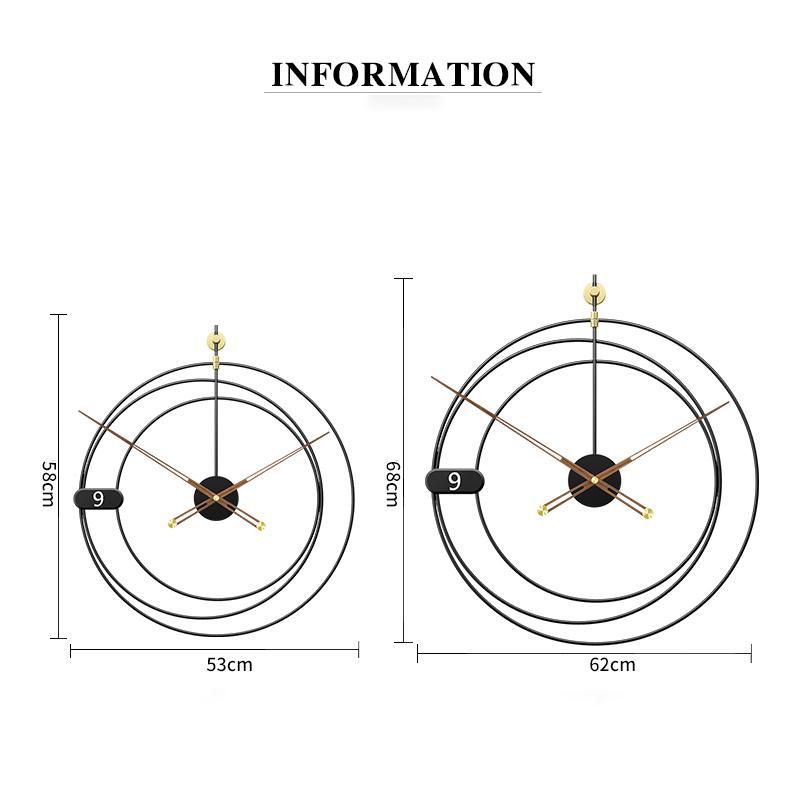 Luxury Silent Clocks Wall Home Decor Large Wall Clock Modern Design Watch Clock Mechanism Living Room Home Decoration Gift Ideas