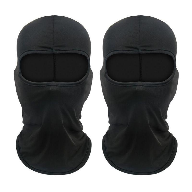 4/2pcs Quick-dry Balaclava Sports Full Face Mask Soft Breathable Beanies Cycling Helmet Liner Running Hiking Fishing Hood Caps