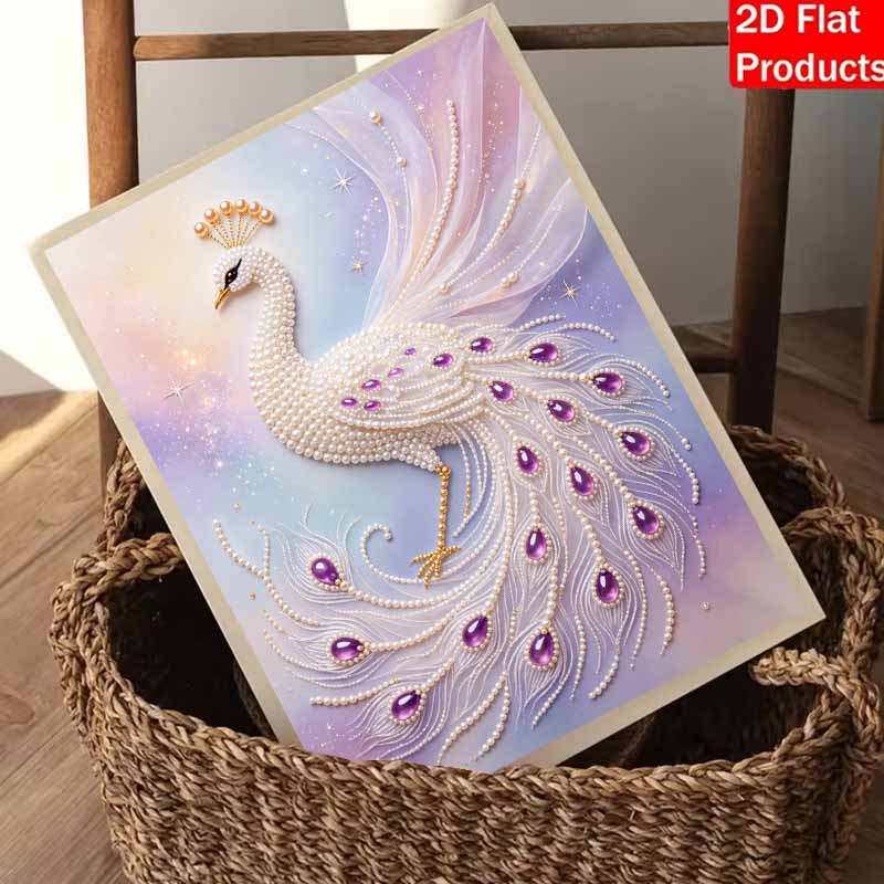 Peacock Pearl Painting DIY Handmade Pearl Painting Art Highend Gift Home Decoration
