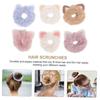 Set of 6 Cat Ear Hair Cute Fluffy Ponytail and Stretchy Hairbands for Everyday Wear Girls' Ties, Scrunchies, Holders,