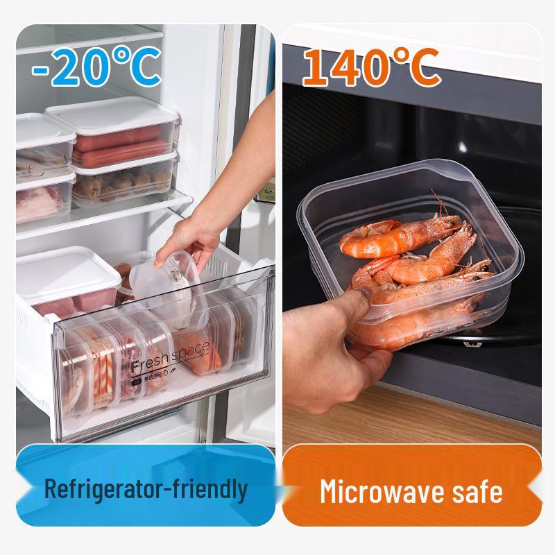 350ML Transparent Multipurpose Freezer Storage Box for Meat, Fruit, and More - Food Grade, Sealed for Freshness