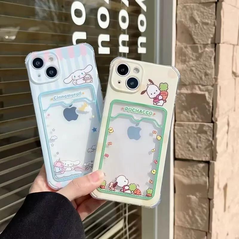 Kuromi Melody Casing For Xiaomi Redmi Note 14 Pro 5G Note 13 12 Pro 11 11S 13C 12 12C 10C 5G Cinnamoroll Wallet Card Holder Case