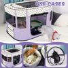 Foldable Cat Delivery Room Enclosure-Polyester Fiber Pet Tent for Cats with Carrying Bag-Spacious and Comfortable Cage Fence for Nursing and Playing