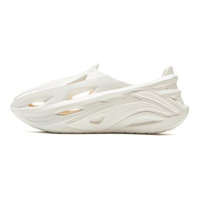Li Ning Bad Five Dunker Croc Doux Confortable Semelle Épaisse Enfiler Absorbeur de Chocs Résistant à l'Usure Léger Respirant Baskets Homme Blanc ABTV005-3