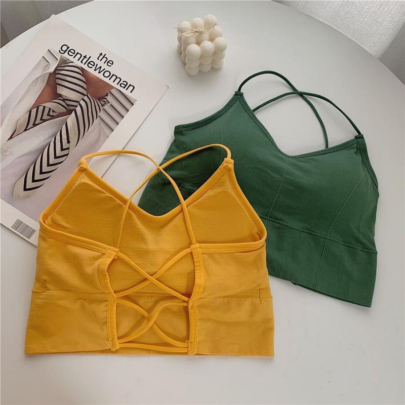 Women Cross Strap Sports Bra Top Women Push Up Sport Bra Yoga Gym Crop Top Brassiere Fitness Top Sport Bra Breathable Bras