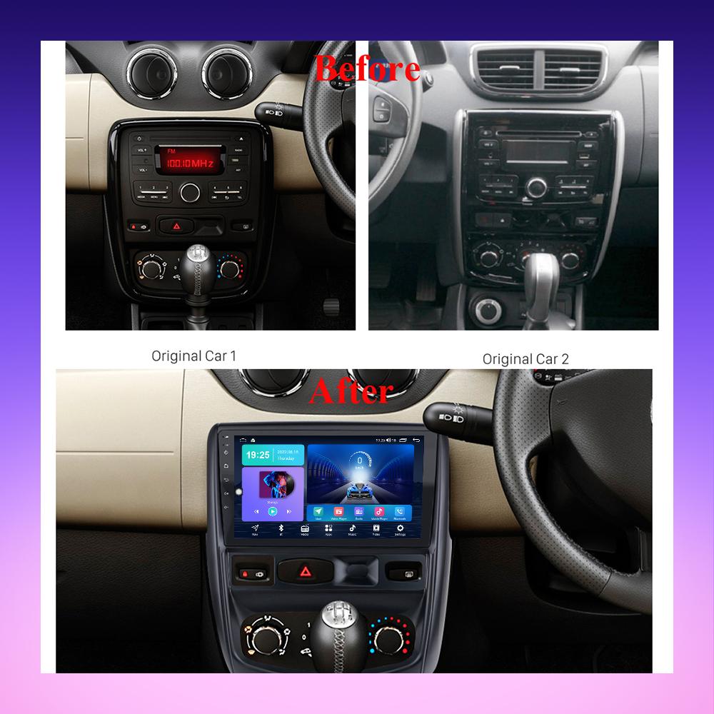 2 DIN Android Carplay Car Radio For Renault Duster 1 2010-2015 Multimedia Player Head Unit Stereo GPS Navigation BT WIFI 2+32GB