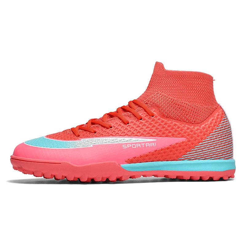Nové módní pánské a dámské sportovní dlouhé rozbité nehty vysoké student mladiství fotbalové boty