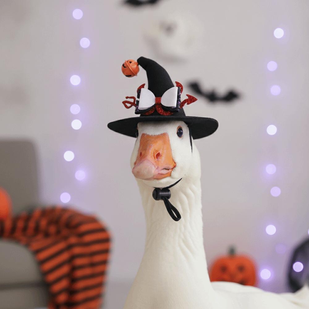 With Bell Cat Wizard Cap Sequin Bowknot Dog Halloween Headwear Pet Witch Hat Festival Carnival
