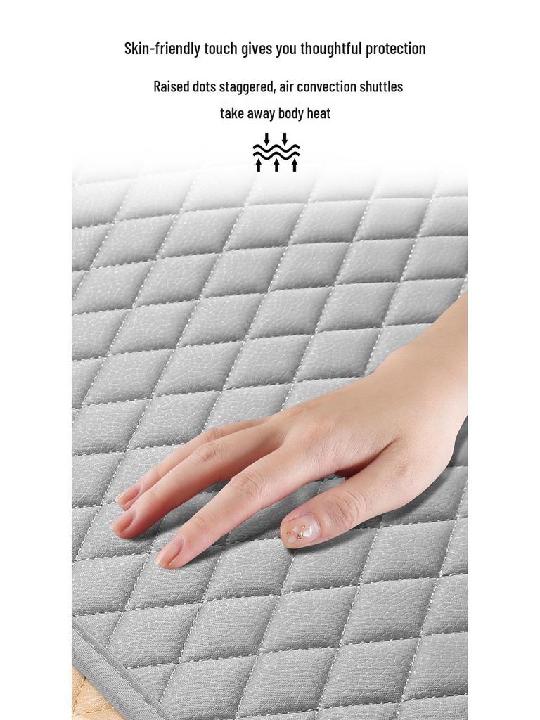Universal Four Seasons Non-Slip Breathable Car Seat Cushion Set - Front & Rear, 3-Piece