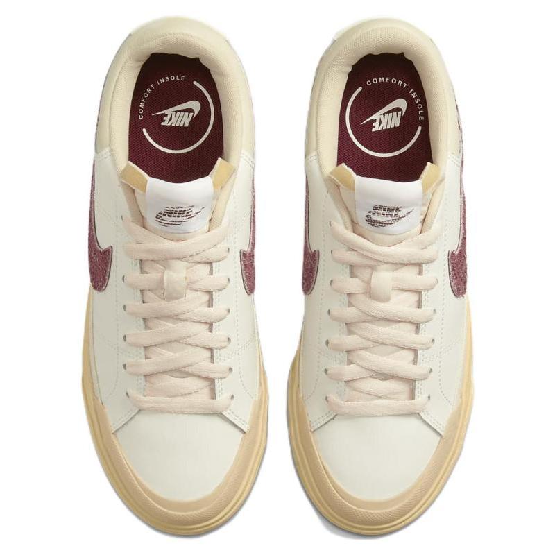 Nike Court Legacy Lift 'Sail Dark Beetroot' Women's  Sneakers  DZ4766-133