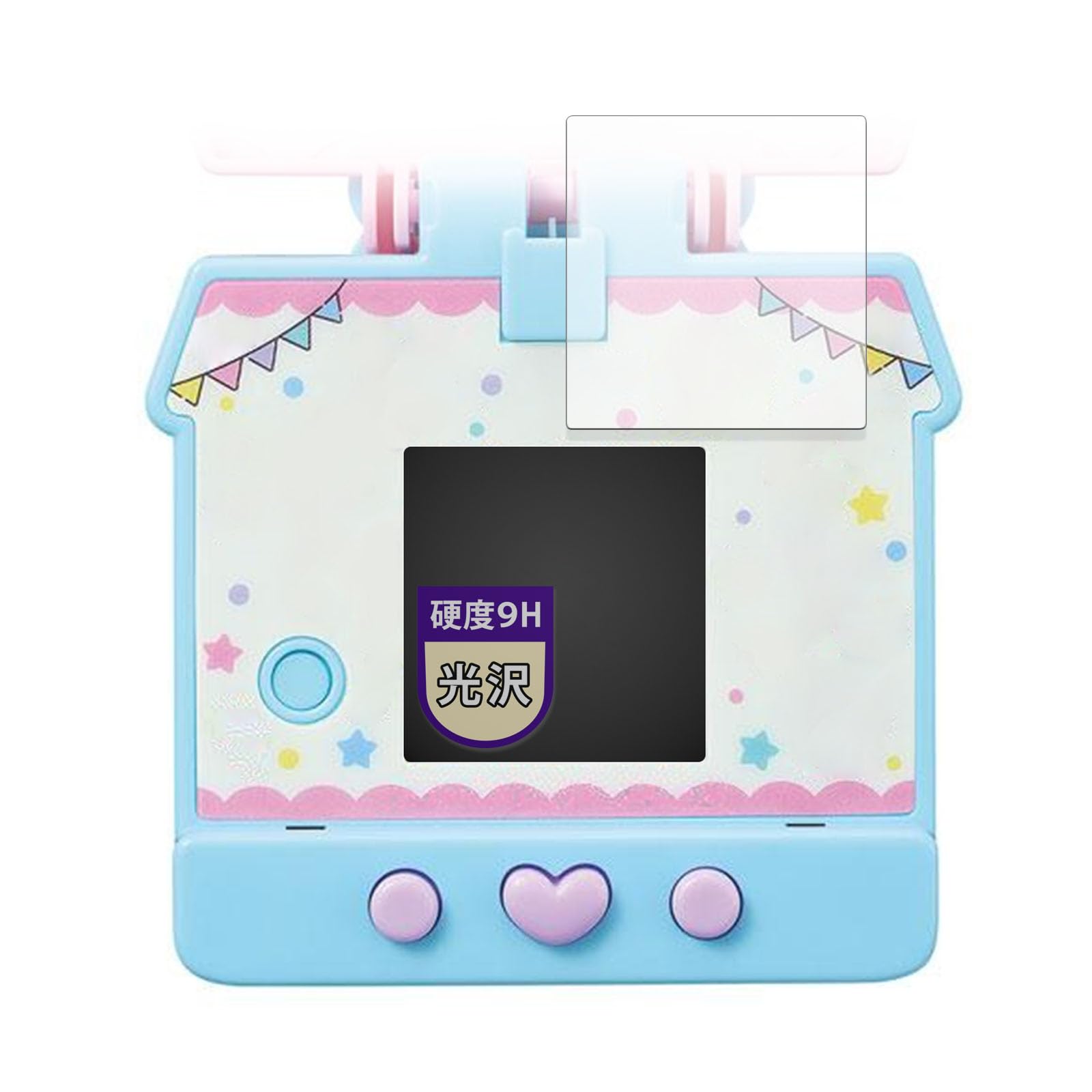 MotoMoto BANDAI Карманная комната Персонажи Sanrio Защитная пленка для экрана, Твердость 9H (Эквивалент закаленного стекла), Ультрапрозрачный и красивый, Сделано в Японии