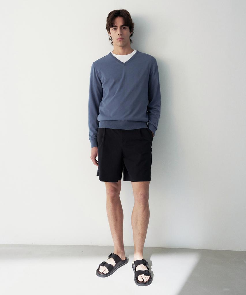 Jeilium Allen Summer Essential V-Neck Knit Blue (Dry Touch)
