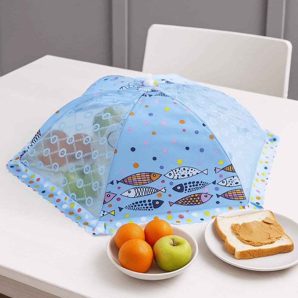 Lace Design Umbrella Style Cover Foldable Meal Cover Portable Anti Mosquito Net Food Protection