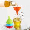 1Pc Food Grade Small Silicone Funnel Durable Soft For Oil Liquid Kitchen Cooking Tool Random Color