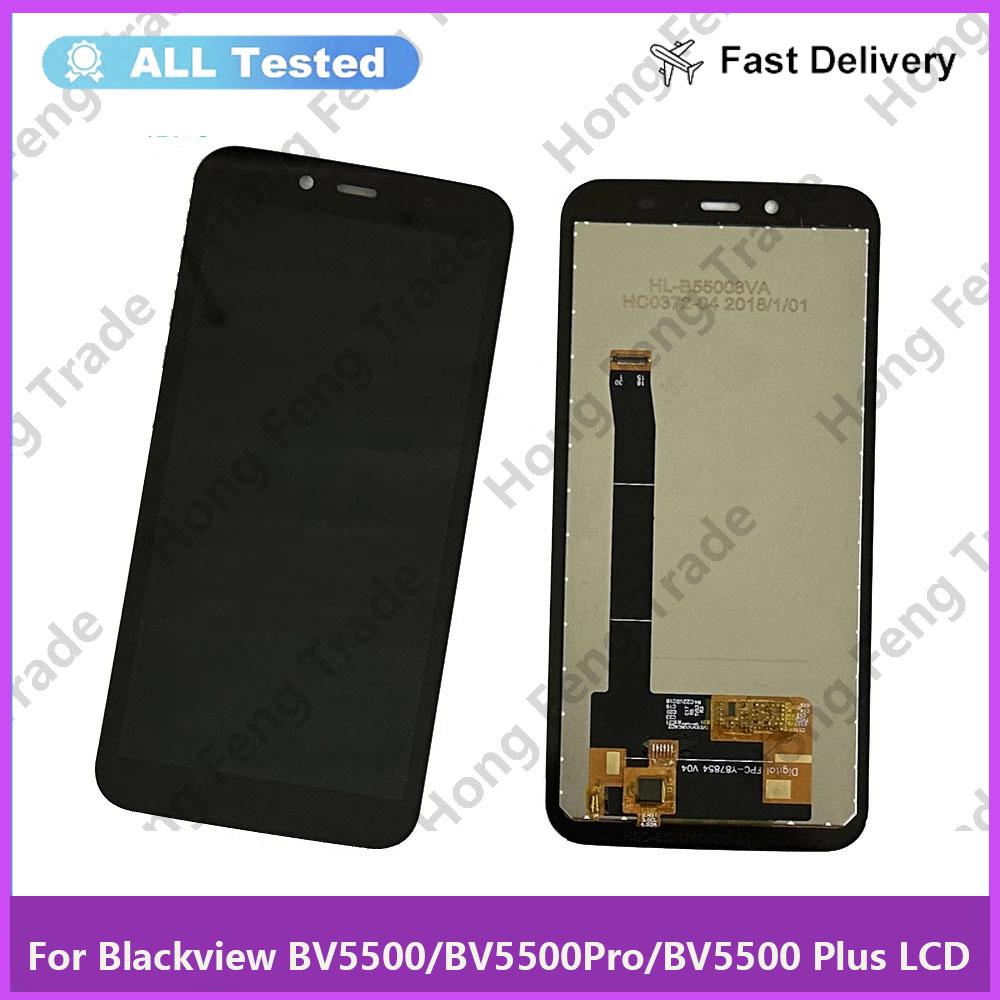 

LCD Screen and Digitizer Full Assembly for Blackview BV5500 Pro;Black; + Tools