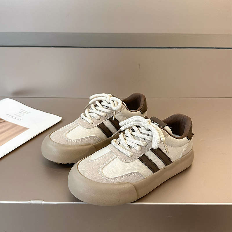 Platform-soled German training shoes women's 2025 autumn new retro versatile, lightweight and breathable niche height-increasing sports and leisure 