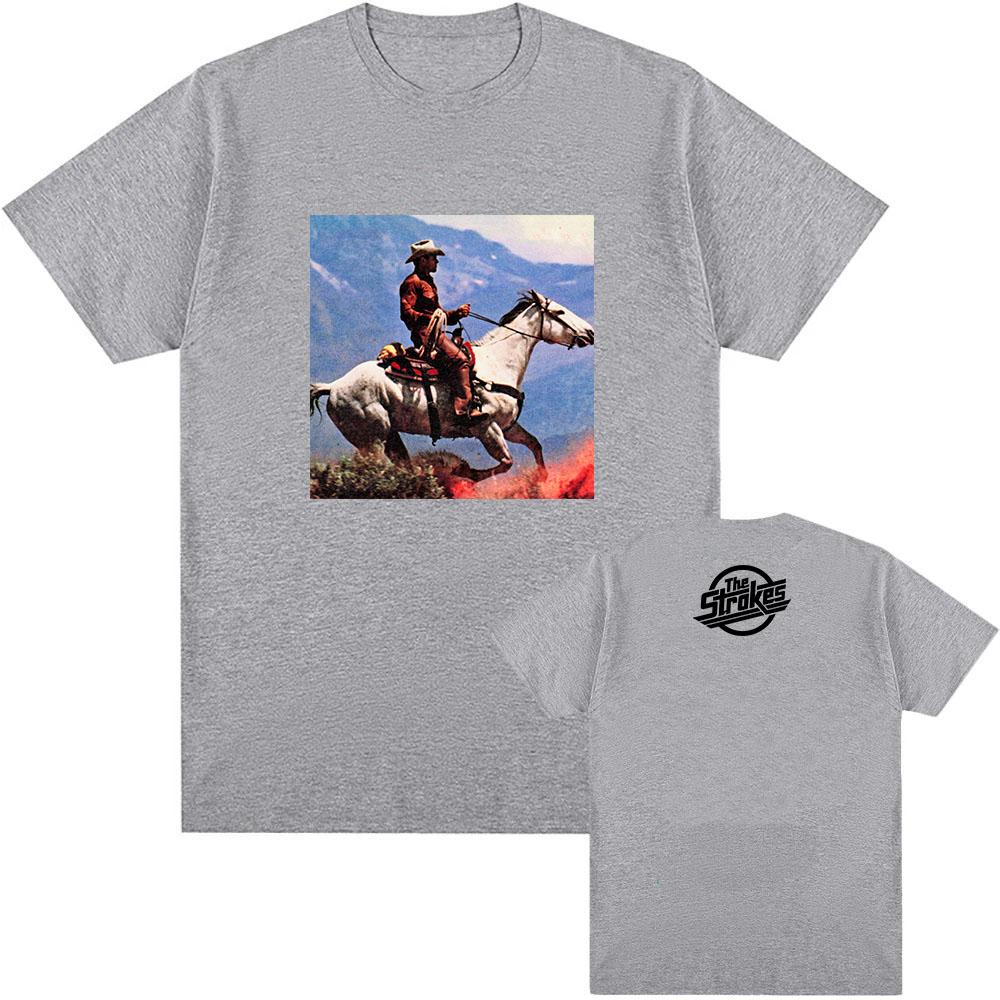 The Strokes Reality Awaits Tee Summer Cotton Short Sleeve Male Tshirt Unisex Streetwear Loose Casual Oneck Fashion Tshirts Top