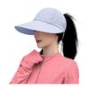 Summer Sun Hat, Wide Brim Sun Protection Hat for Women, UV Blocking Arc Shape Face Slimming Design Beach Travel Outdoor Cap