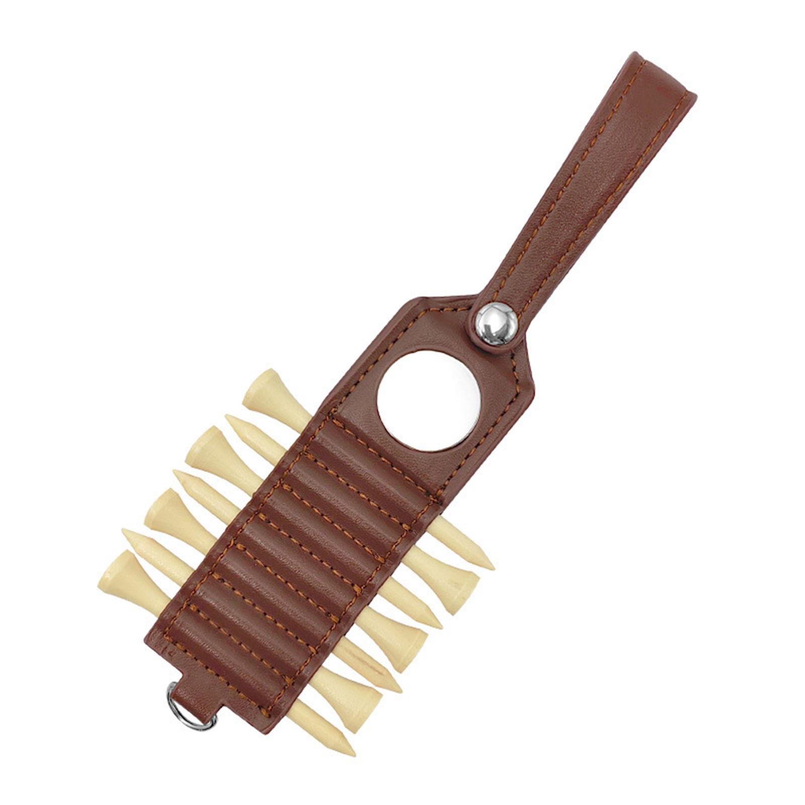 

PU Leather Golf Tee Storage Bag Golf Tee Holder Carry Pouch Golfs Tee Carrier Pouch Golfs Training Equipment Enduring