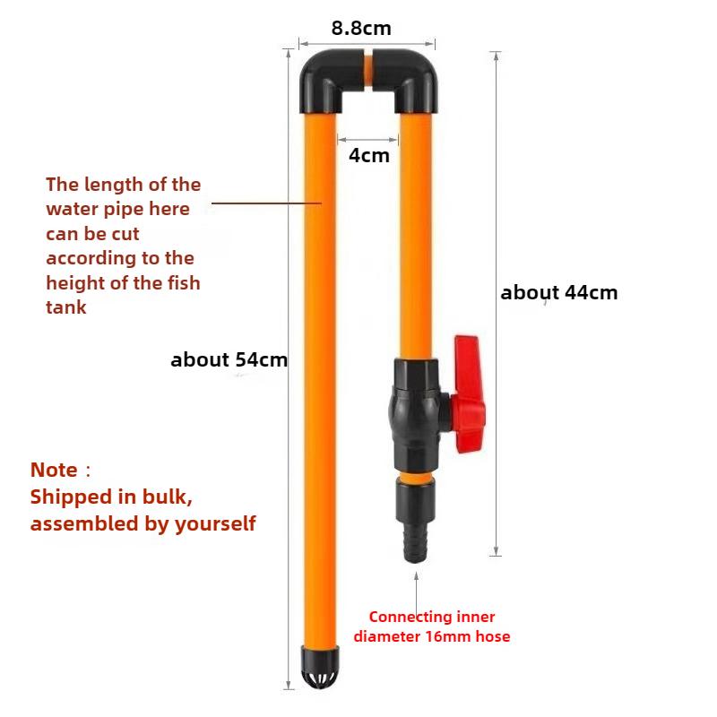 DIY Aquarium Water Inlet Outlet Tube Aquarium Water Changer Pipe Inflow Outflow Tube Water Pipe Fittings Aquarium Accessories DIY Tube