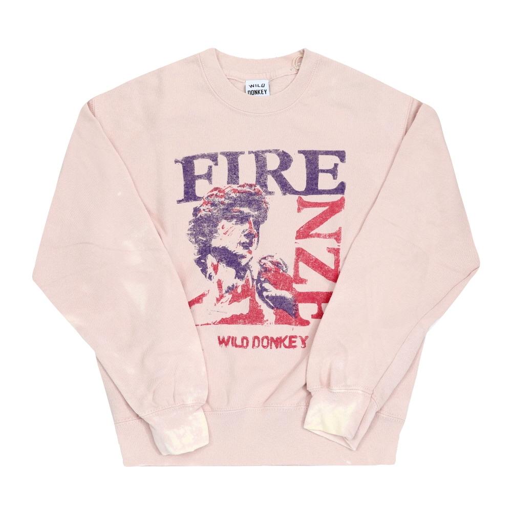 Wild Donkey Unisex Sweatshirt Fg Firenze Bleached Pink FG-FIRENZE BLEACHED PINK L 18117₽
