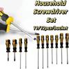 Magnetic Tips Screwdriver Set Yellow Manual Repair Tool Kit for 11/12pcs/bucket Daily Use