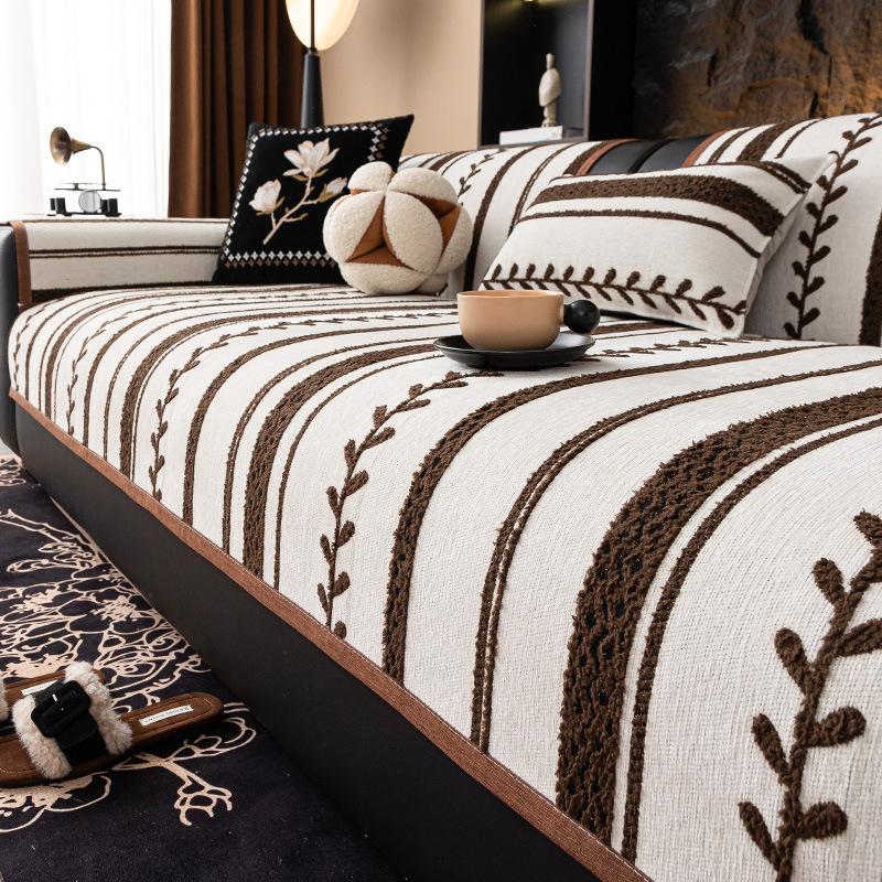 

Подушка для дивана, универсальная для всех сезонов, нескользящая подушка для сиденья, легкий французский высококлассный чехол для кожаного дивана на осень и зиму, чехол для прямого ряда 45 * 45cm throw pillow cover