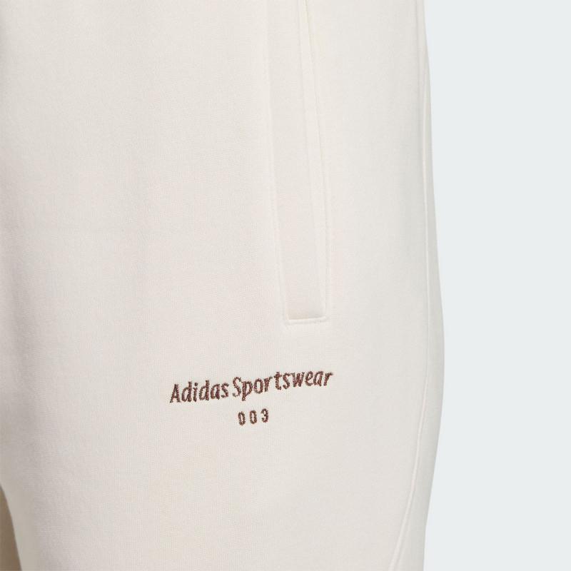 Adidas Solid Color Logo Jogger Training Knit Pants Women Pants Beige IX6788