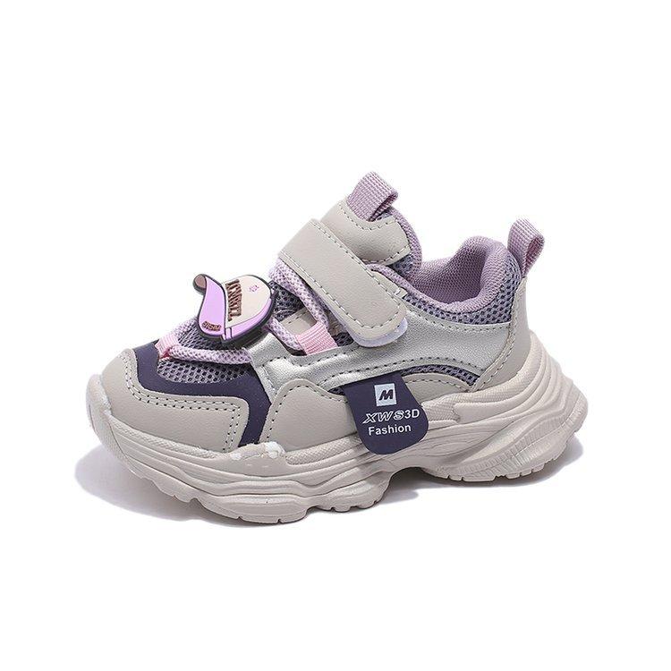 Children's sports shoes 2025 spring new baby shoes girls dad shoes boys casual soft-soled mesh shoes